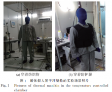 暖体假人实验的防刺服热阻和湿阻研究